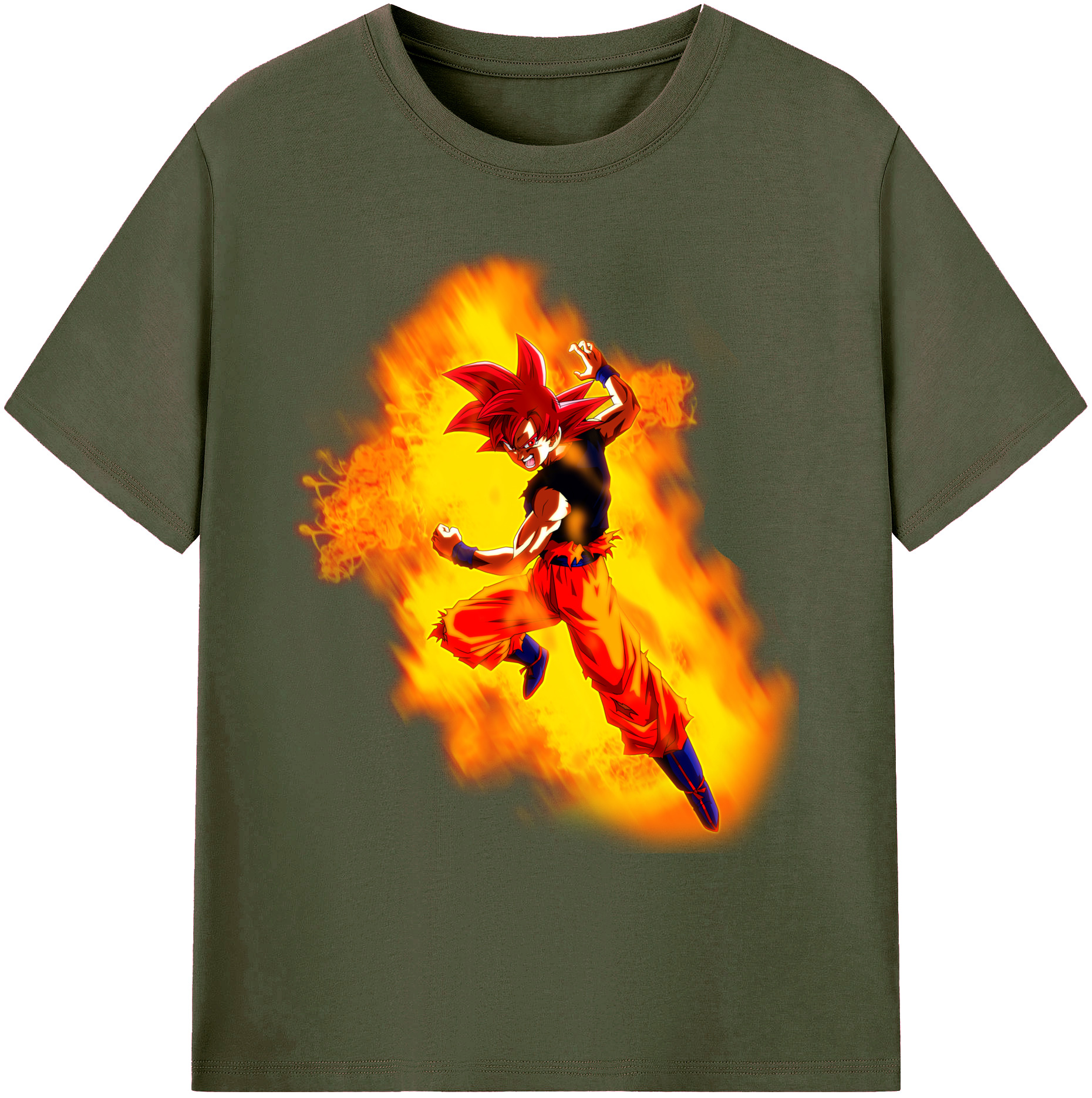 （画像用） ドラゴンボール 孫悟空（そん ごくう）Son Goku カカロット DRAGON BALL Kakarotto 綿100％ メンズ半袖Tシャツ｜肌触りやわらか＆通気性